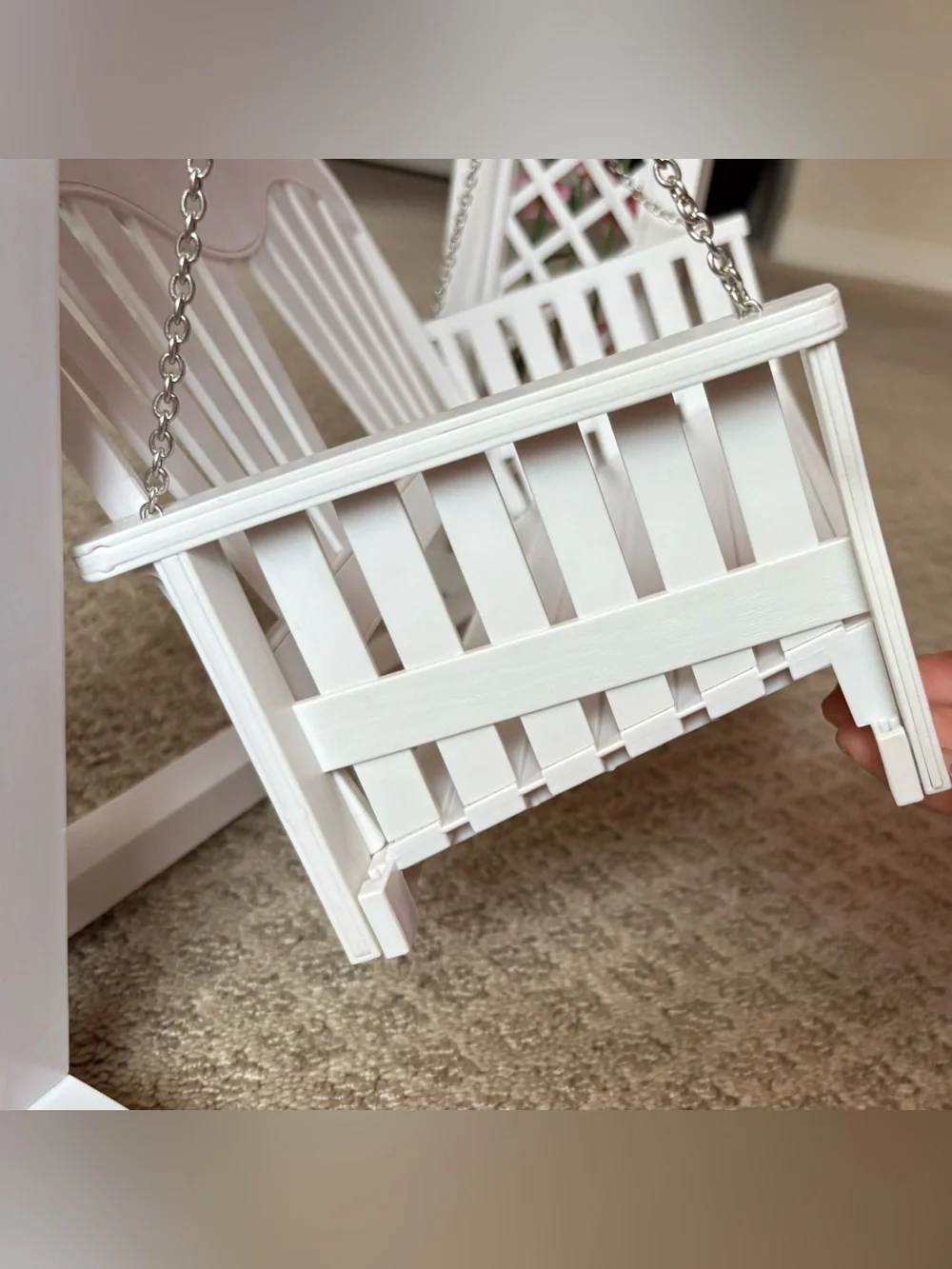 American Girl Doll Trellis Swing